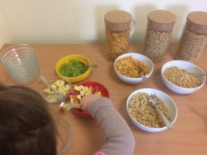 Müslifrühstück Bärengruppe